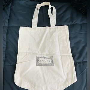 Gucci Signature Canvas Cotton Tote Bag